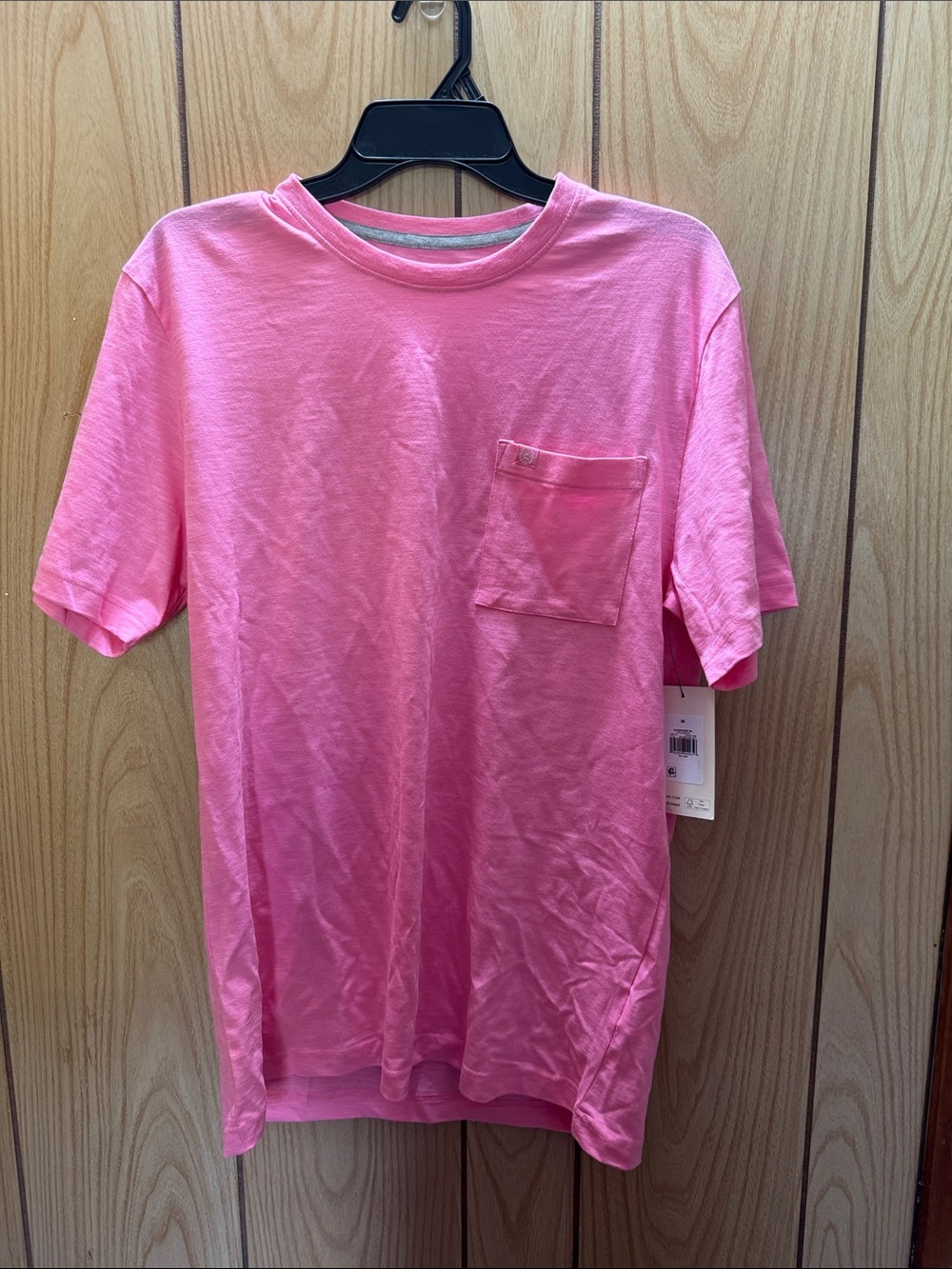 Chaps Pink Short Sleeve Pocket Tee